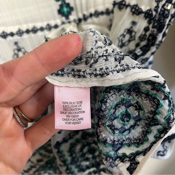 CALYPSO ST. BARTH Velsia Silk Embroidered Tunic Swim Coverup - Picture 15 of 16